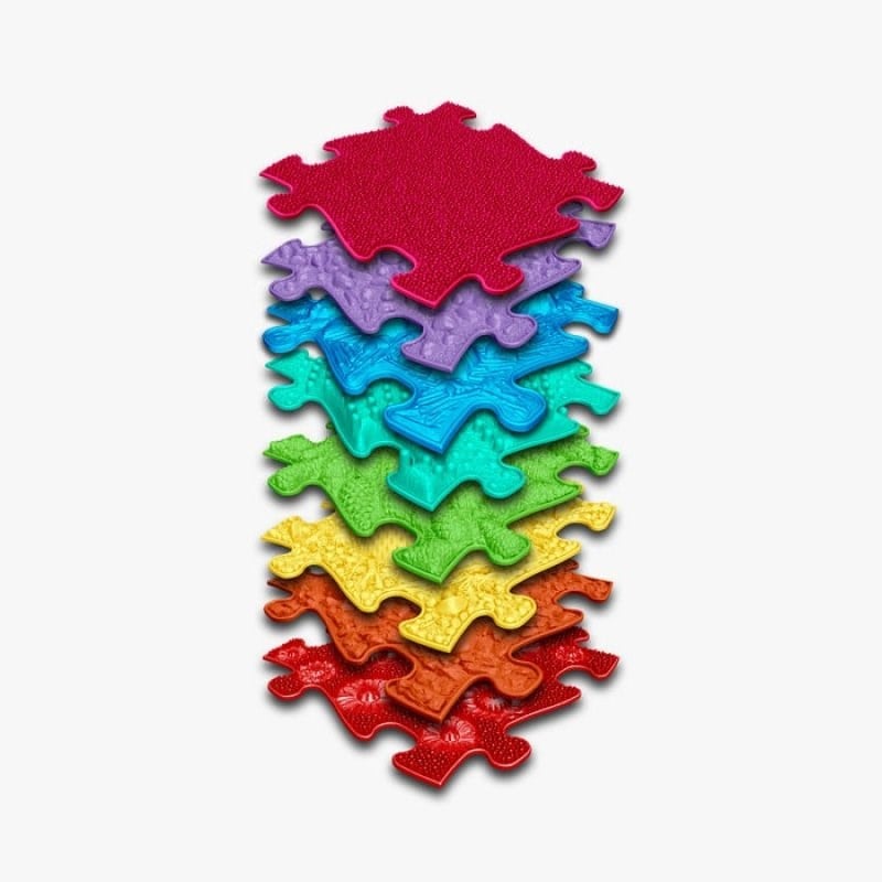 Muffik Ortopedik Duyu Matı - Rainbow Set 079