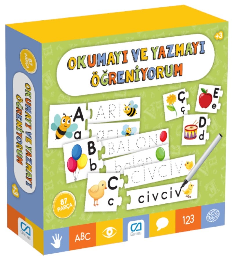 Okumayı Ve Yazmayı Öğreniyorum - Eğitici Kutu Oyunu