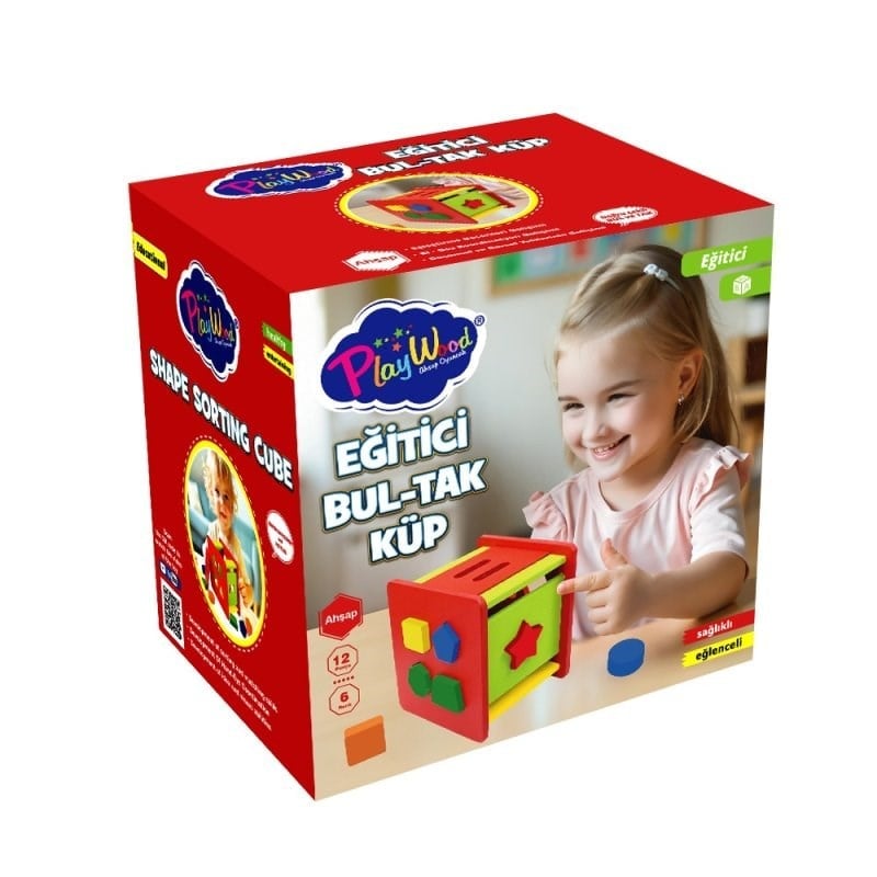 Playwood Ahşap Eğitici Bul - Tak Küp - 411