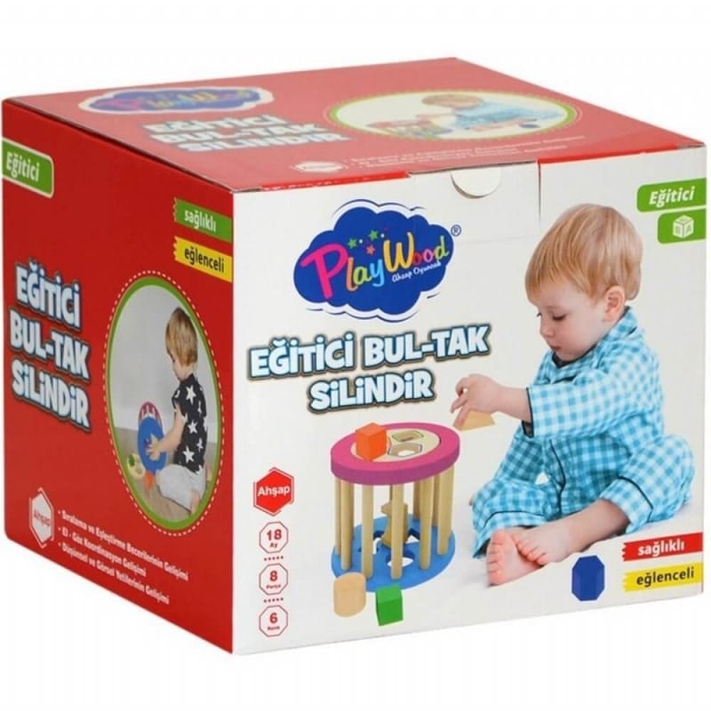 Playwood Eğitici Silindir Bul Tak