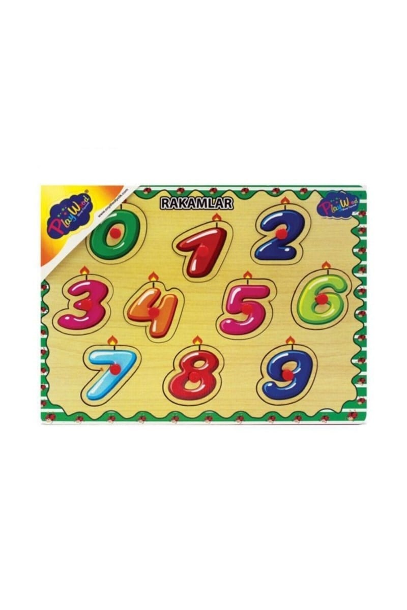 Playwood Tutmalı Ahşap Renkli Rakamlar (208)