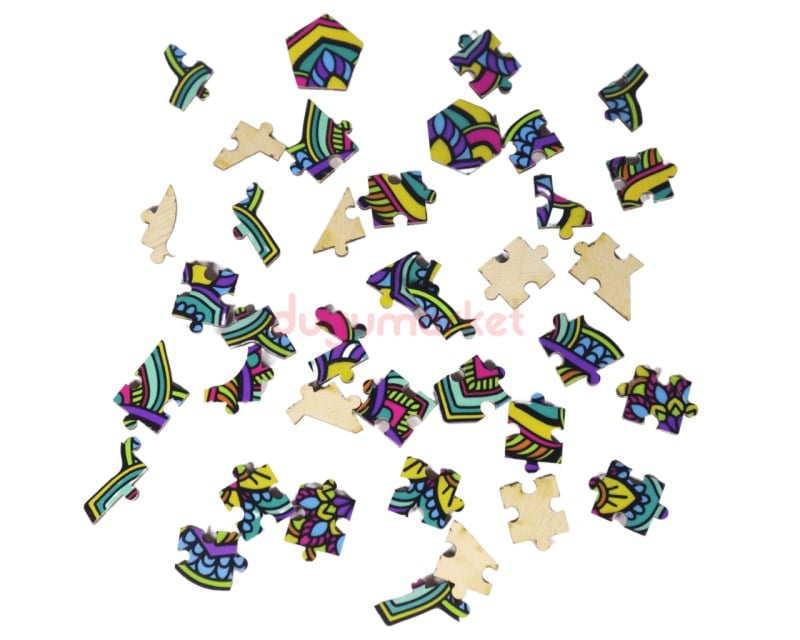 Redka Ahşap Puzzle ( Wooden Jigsaw ) - Mandala