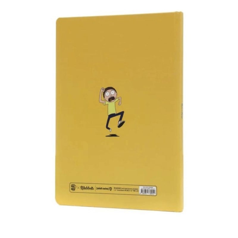 Rick & Morty Sert Kapak Butik Defter - Çizgili