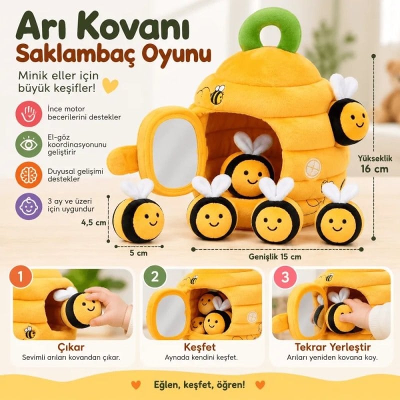 Robokids Arı Kovanı Duyusal Oyun Seti