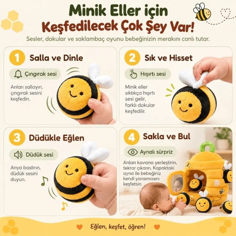 Robokids Arı Kovanı Duyusal Oyun Seti
