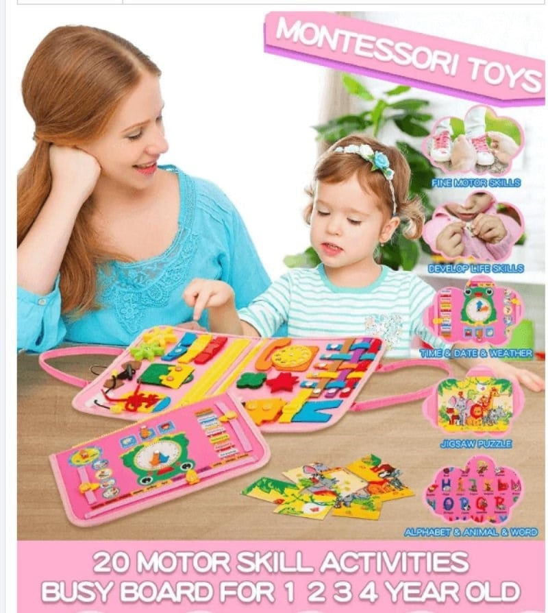Robokids Montessori Aktiviteli Keçe Eğitim Kitabı Rbkds02