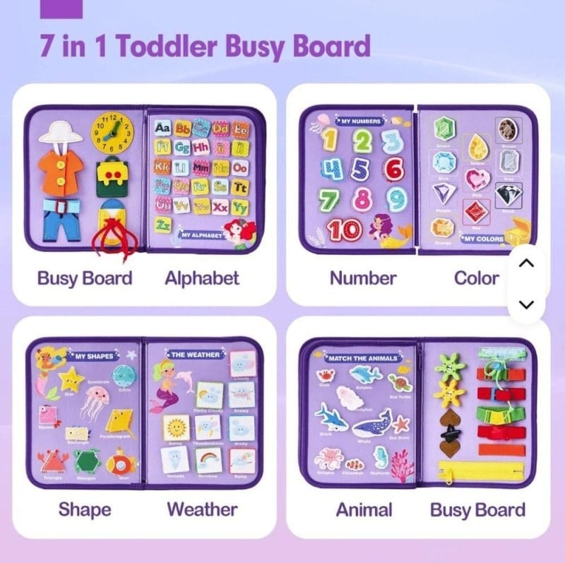 Robokids Montessori Aktiviteli Keçe Eğitim Kitabı 8 Sayfa Rbkds37