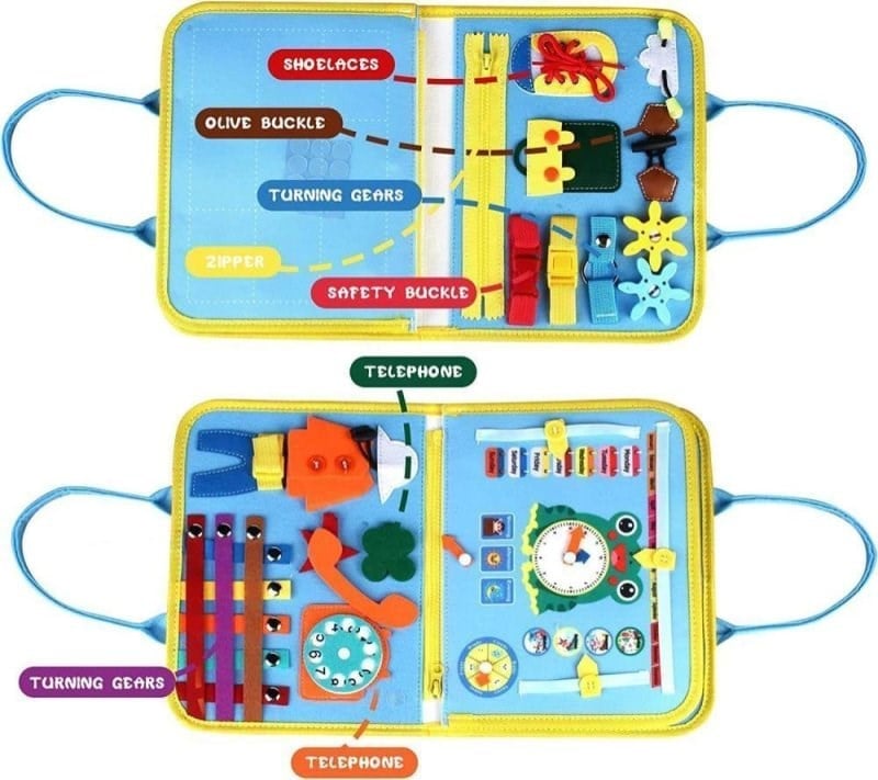 Robokids Montessori Aktiviteli Keçe Eğitim Kitabı 4 Sayfa Rbkds01