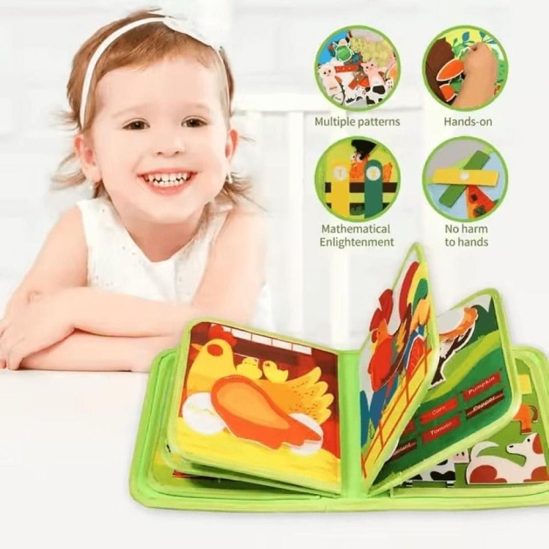 Robokids Montessori Aktiviteli Keçe Eğitim Kitabı Rbkds38