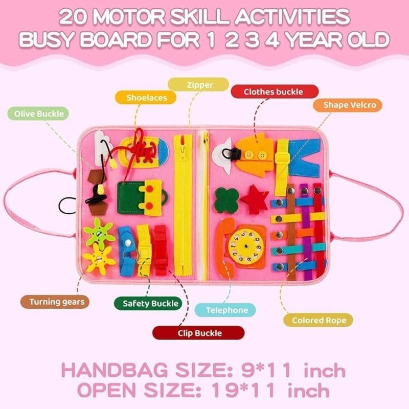 Robokids Montessori Aktiviteli Keçe Eğitim Kitabı Rbkds02