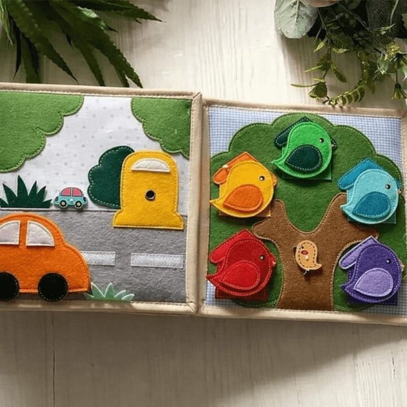 Robokids Montessori Zürafa Keçe Eğitim Kitabı-rbkds53