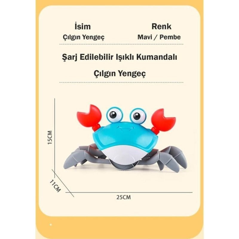 Şarjlı Kumandalı Sevimli Yengeç