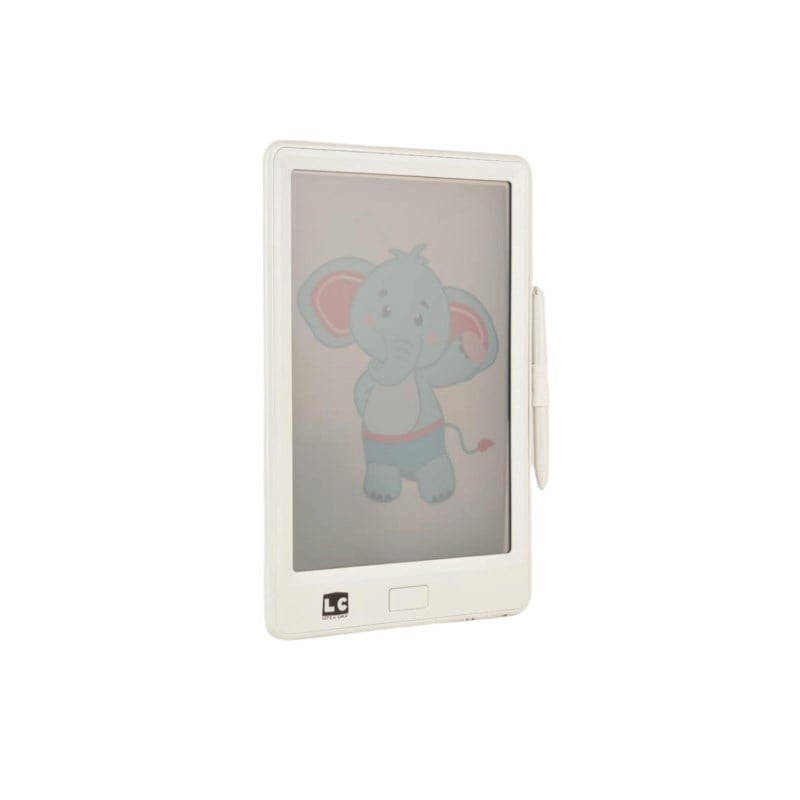 Şeffaf Lcd Dijital 4 Adet Çizim Kartlı Tablet - Beyaz