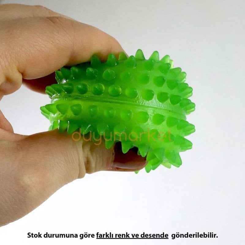 Sesli Dikenli Duyu Topu 6 Cm