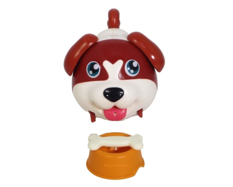Sesli Sevimli Köpek Ve Eğlenceli Tekne Set - Kahverengi