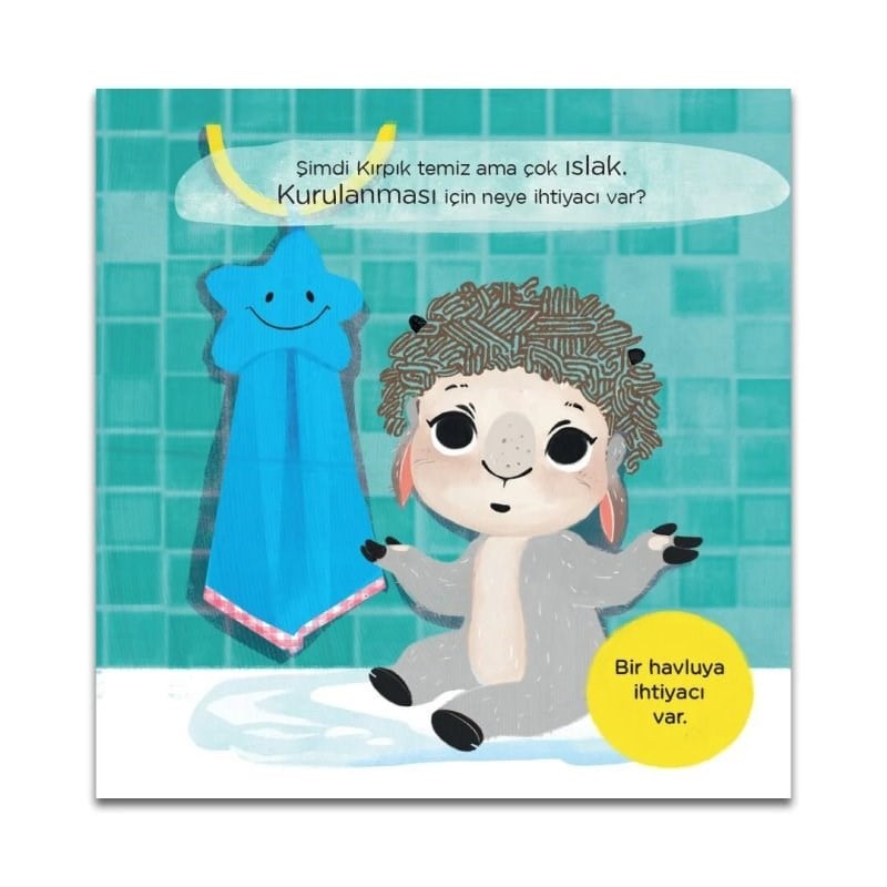 Sevimli Kuzu Kırpık İle Banyo Zamanı