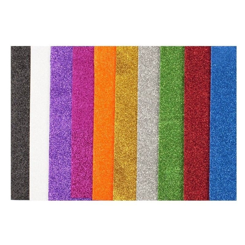 Simli Karışık Renk 10'lu Eva - 50x70 Cm