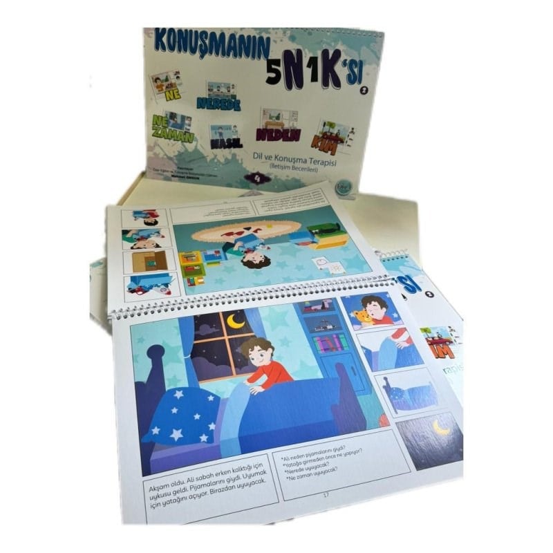 Speech Academy 5n1k’sı Dil Ve Konuşma Terapisi İletişim Becerileri Tam Set (1.set Ve 2. Set )