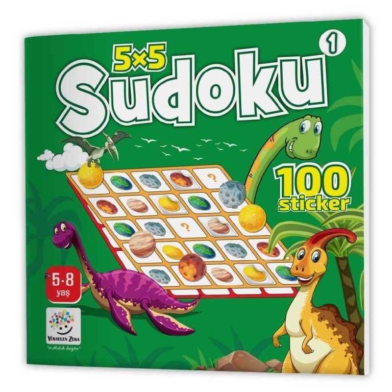 Stickerlı Sudoku Seti 5x5 (5-8 Yaş)