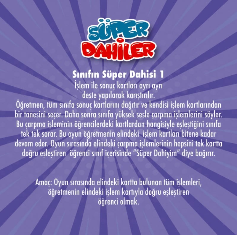 Süper Dahiler Çarpım Tablosu 2 (6x'den 9x'e)