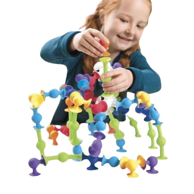 Think Master Vantuzlu Silikon Vakum Molekül - Eğitici Ve Eğlenceli Set 25 Parça
