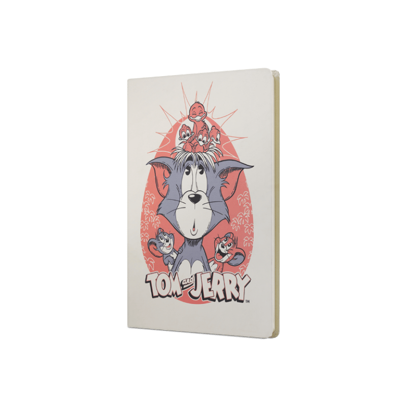 Tom And Jerry Sert Kapak Butik Defter - Çizgili