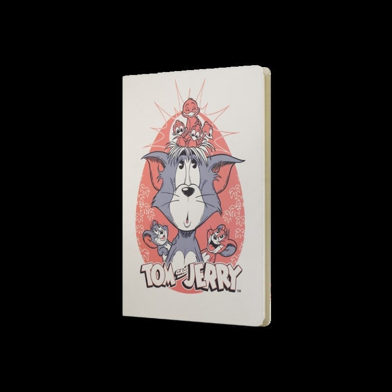 Tom And Jerry Sert Kapak Butik Defter - Çizgili
