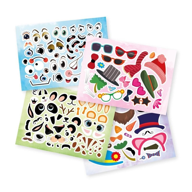 Tükenmeyen Sticker Kitabım - Eğlenceli Yüzler