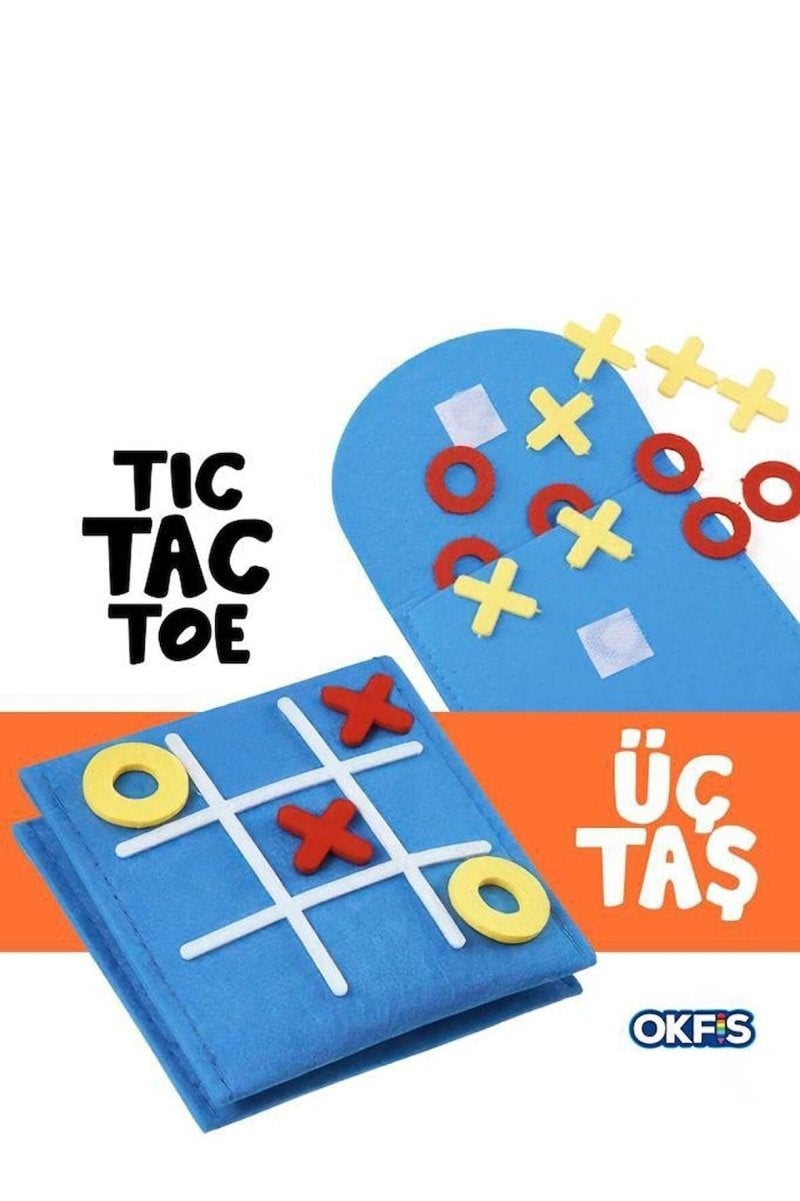 Xox 3 Taş Zarf Tasarımlı Keçe Oyun