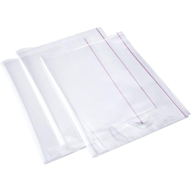 Yapışkan Bantlı Hazır Defter Kabı 10'lu - Şeffaf