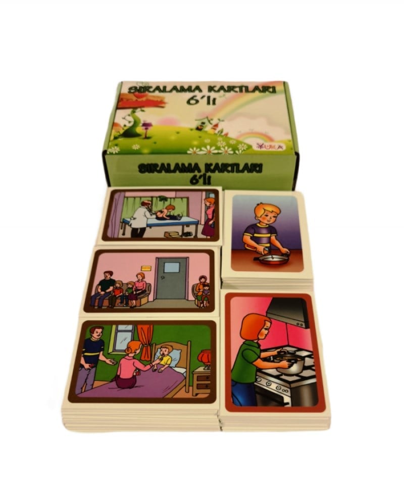 Yuka Altılı Sıralama Kartları (96 Kart)- Okul Öncesi Anlatım Ve Dil Gelişimi