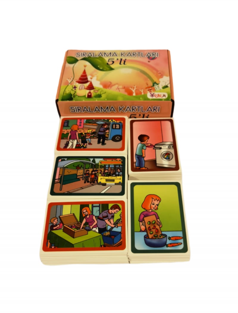 Yuka Beşli Sıralama Kartları (96 Kart)