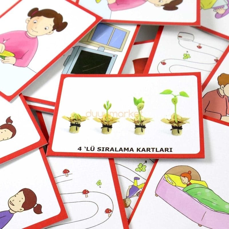 Yuka Üçlü Ve Dörtlü Sıralama Kartları (96 Kart)