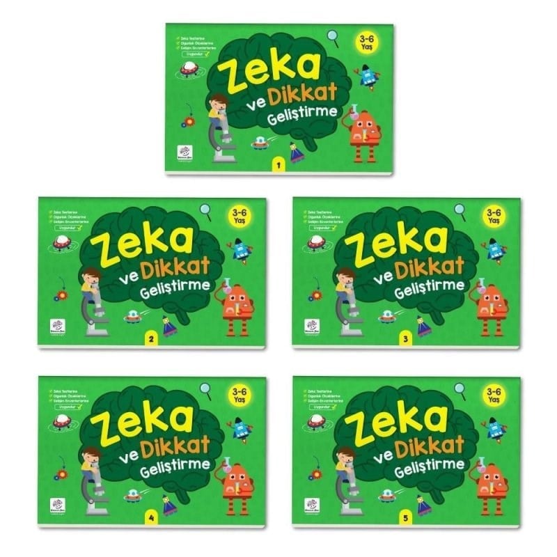 Yükselen Zeka 3-6 Yaş Zeka Ve Dikkat Geliştirme Seti