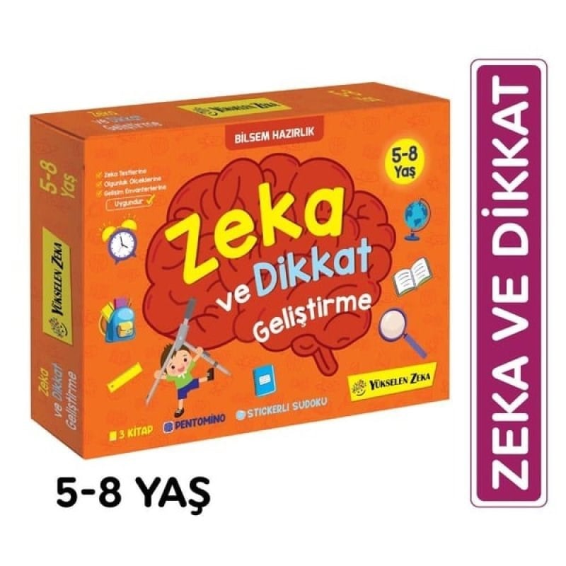 Yükselen Zeka 5-8 Yaş Zeka Ve Dikkat Geliştirme Seti