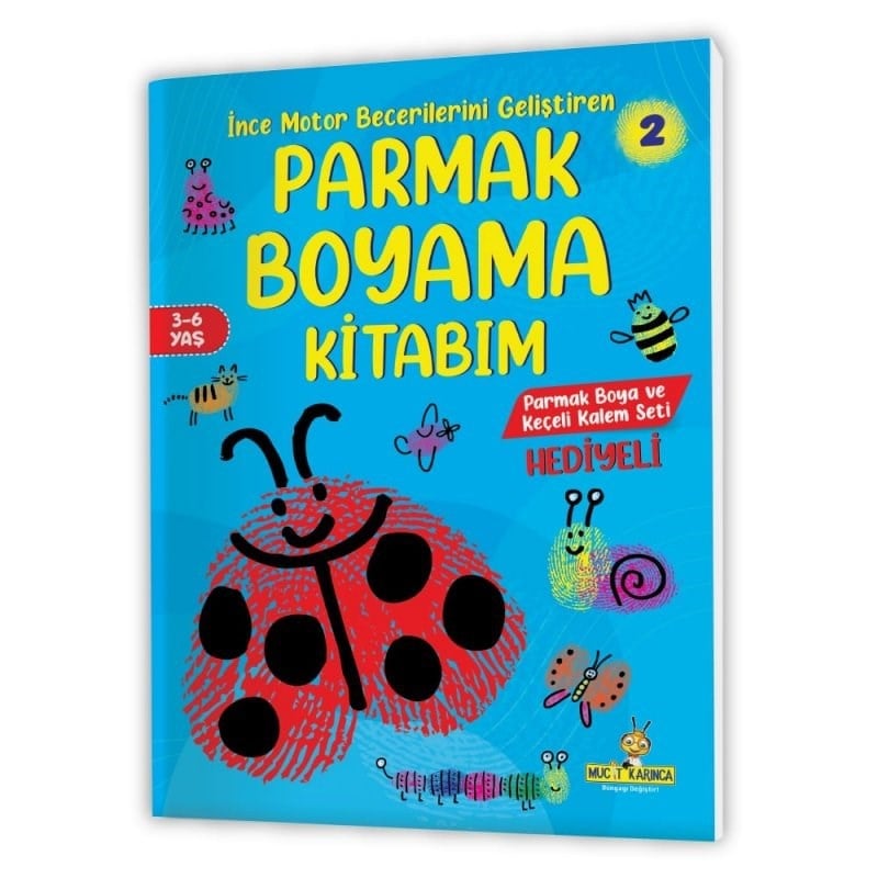 Yükselen Zeka Parmak Boyama Kitabım Seti 3-6 Yaş