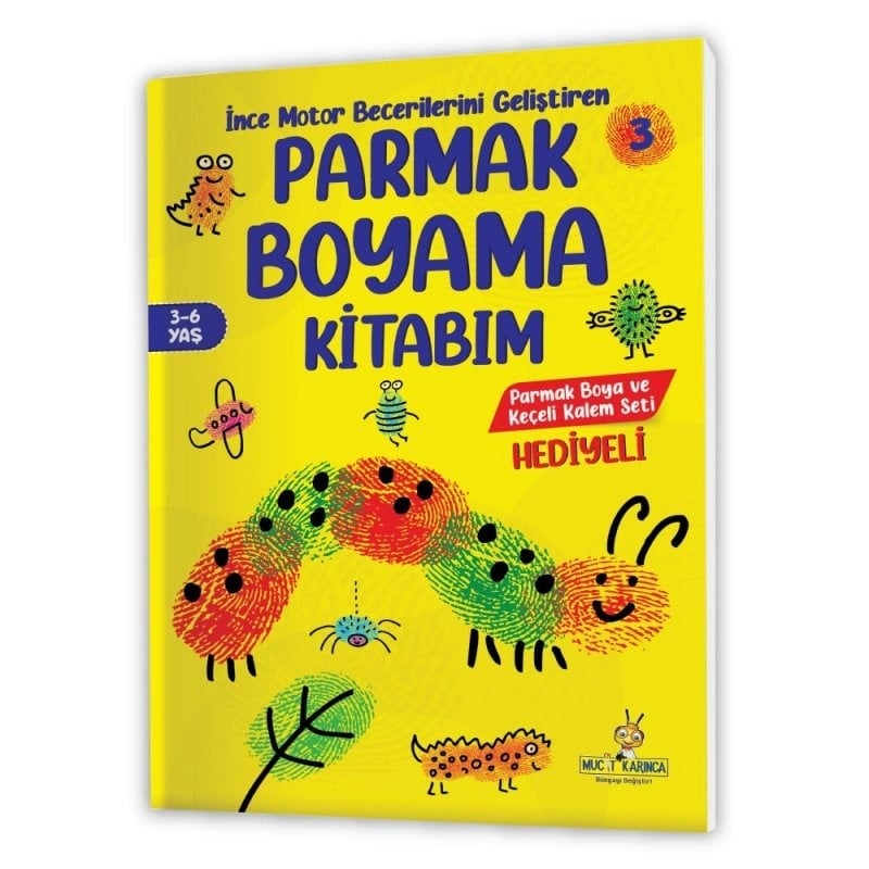 Yükselen Zeka Parmak Boyama Kitabım Seti 3-6 Yaş