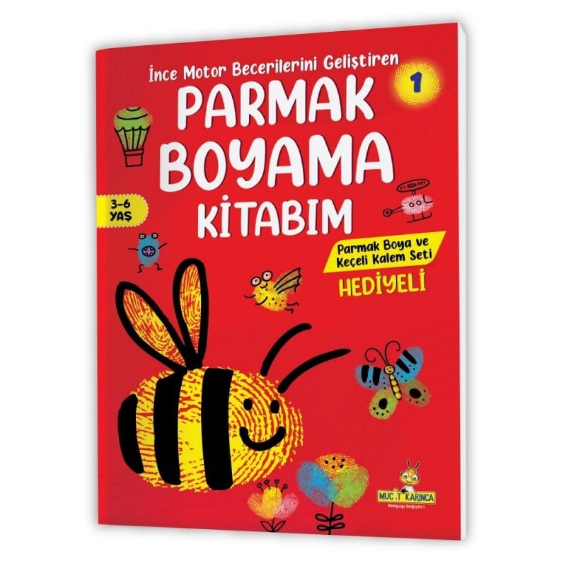 Yükselen Zeka Parmak Boyama Kitabım Seti 3-6 Yaş