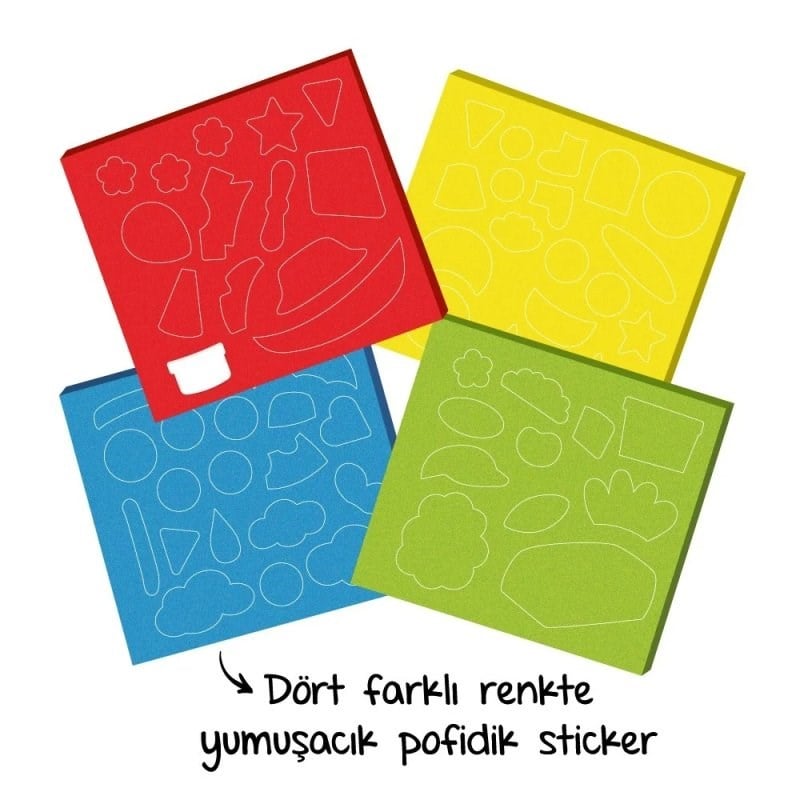 Yükselen Zeka Pofidik Sticker Kitabım - İlk Yumuşacık Sticker Kitabı