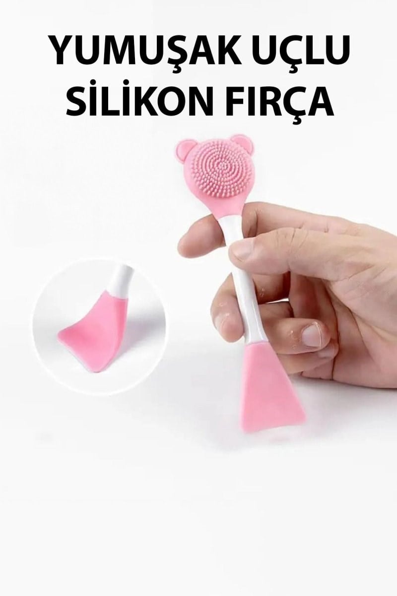 Yüz Temizleme Fırçası Ve Maske Spatulası