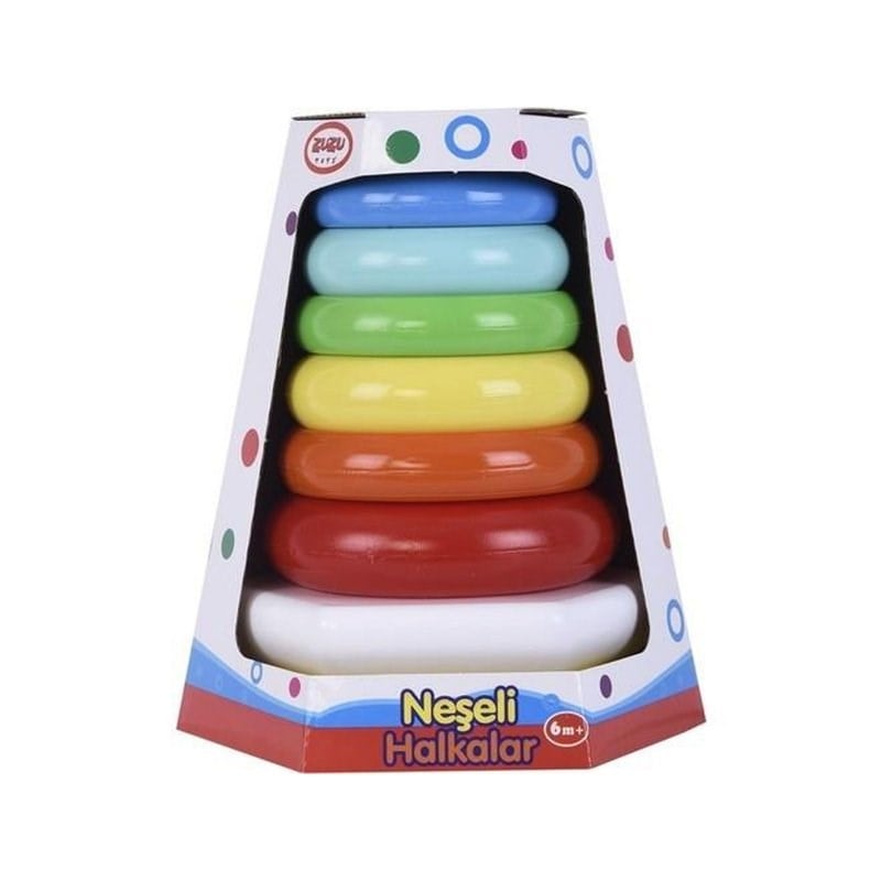Zuzu Neşeli Halkalar (4106)- Renkli Ve Eğlenceli Sıralama Oyuncağı