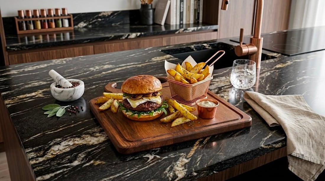 %100 Doğal Çam Steak Tahtası Hamburger Tabağı
