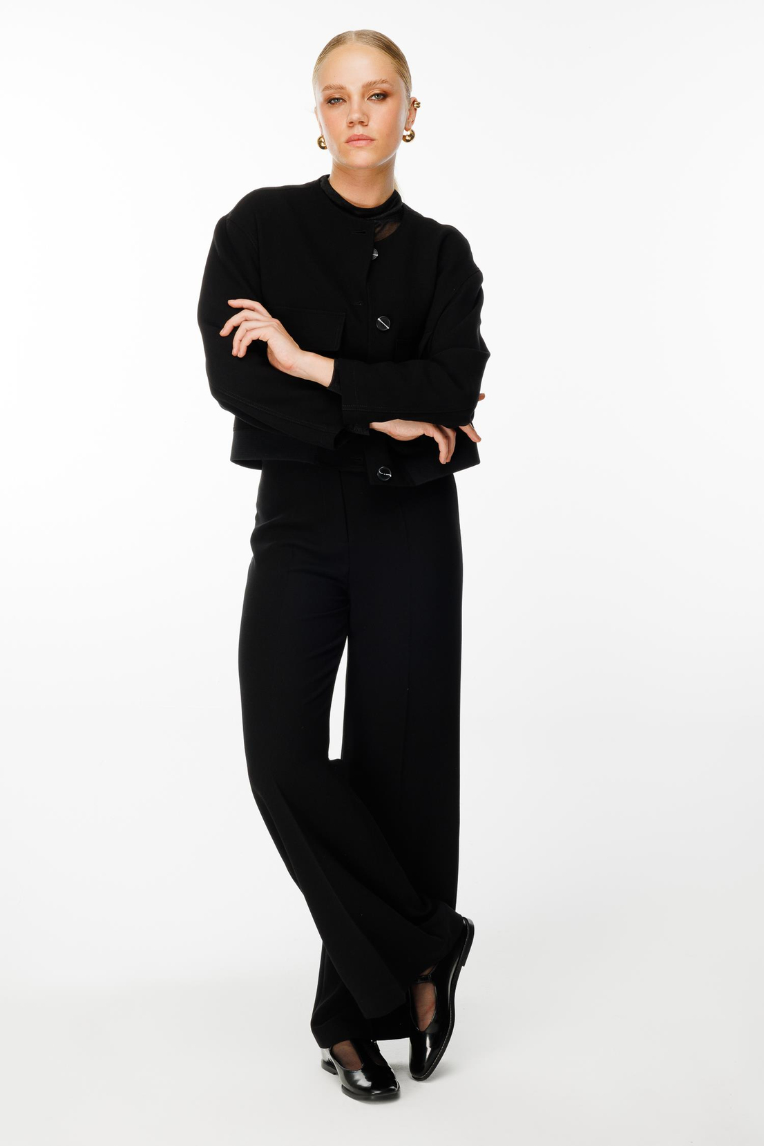 2'li Bomber Ceket Pantolon Takım SİYAH