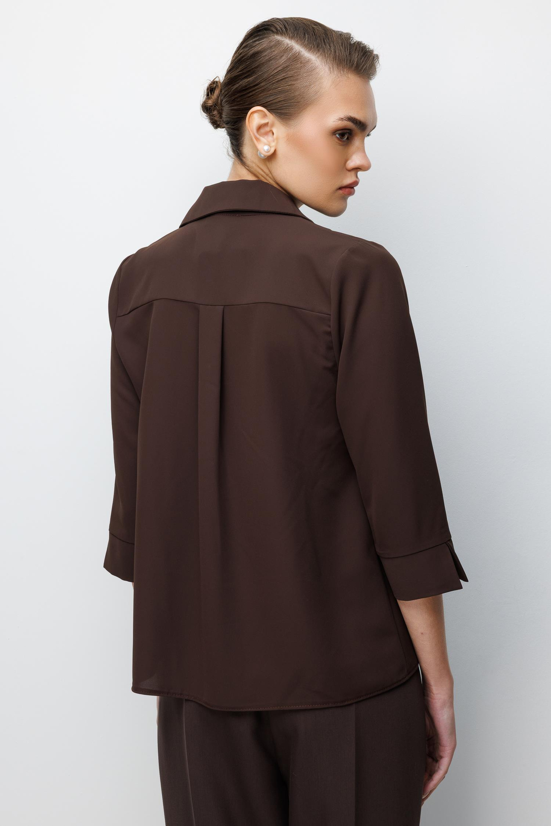 Aksesuar Detaylı Bluz KAHVE