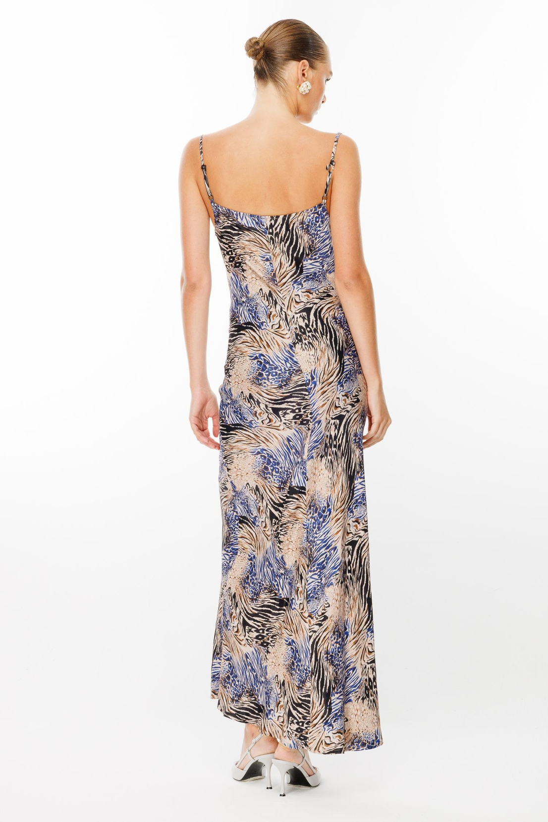 Askılı Verev Degaje Elbise SAKS