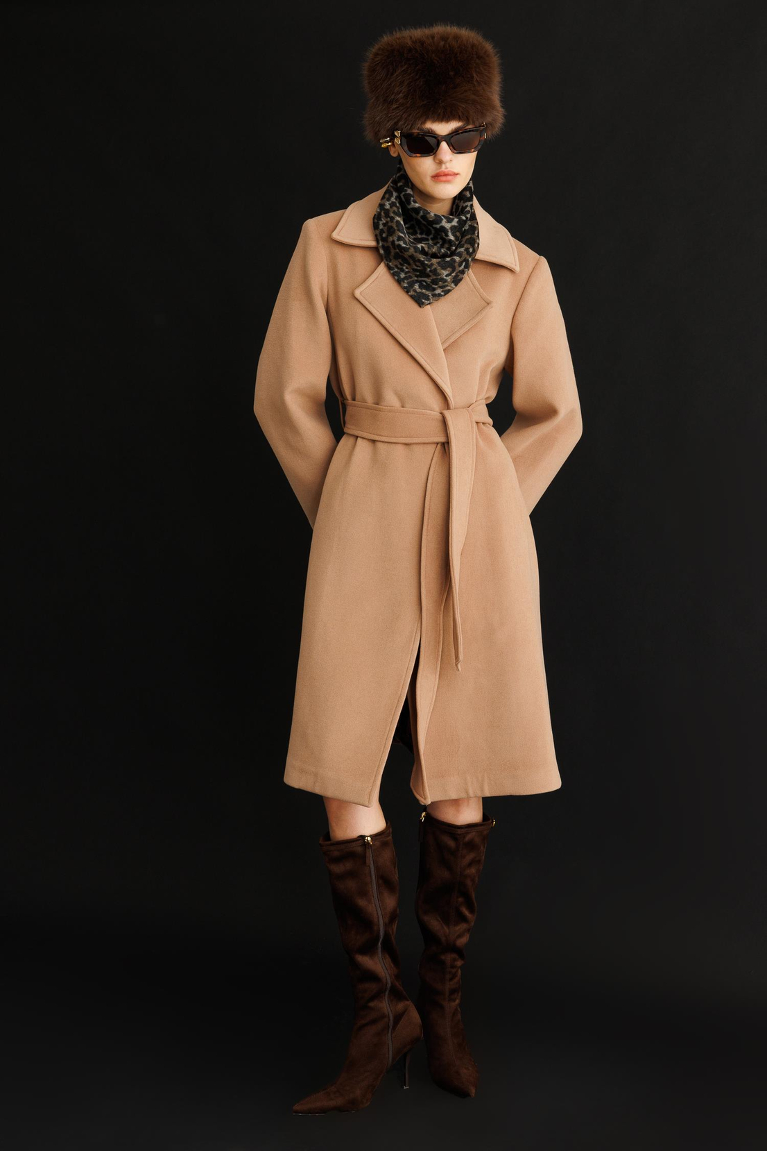 Astar Detaylı Kaşe Kaban BEJ