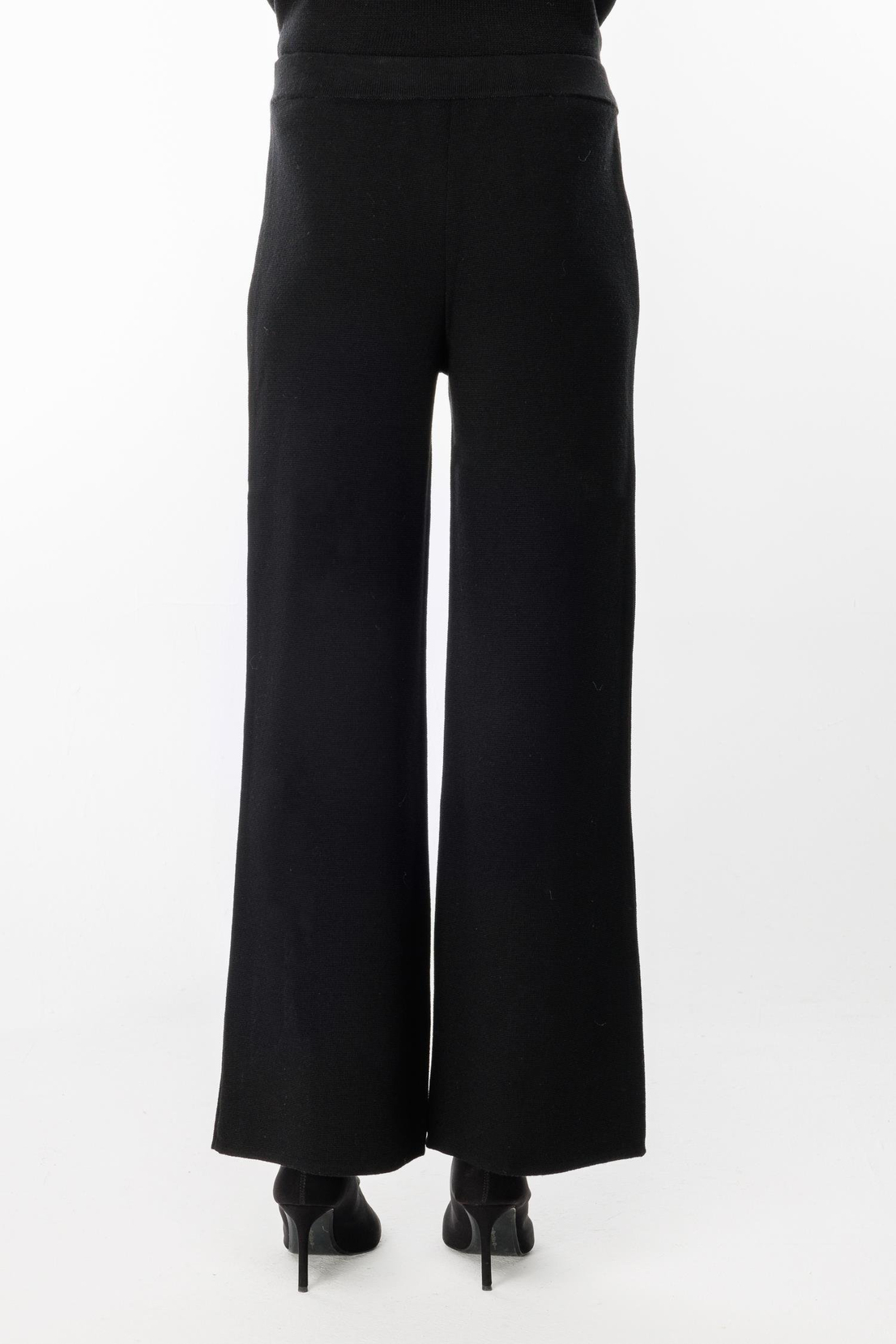 Bel Lastikli Triko Pantolon SİYAH