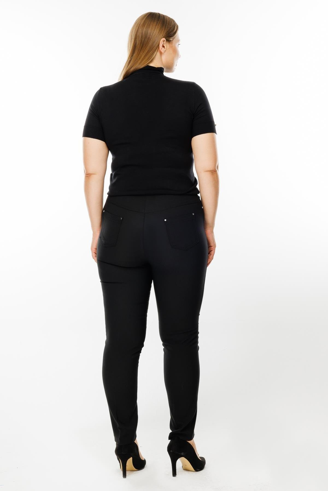 Beli Lastikli Beş Cep Pantolon SİYAH