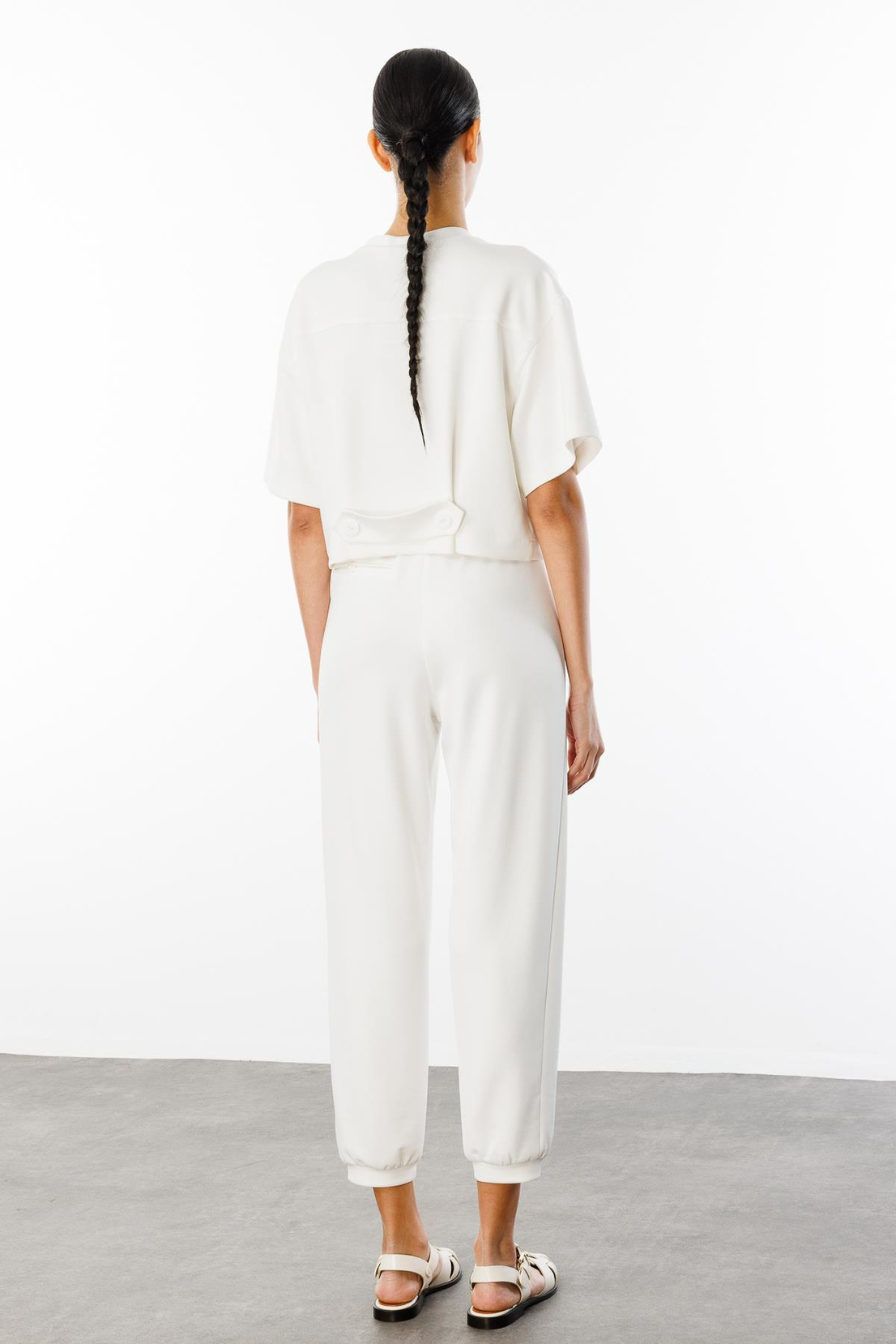 Cep Detay Bluz Pantolonı 2'li Takım EKRU