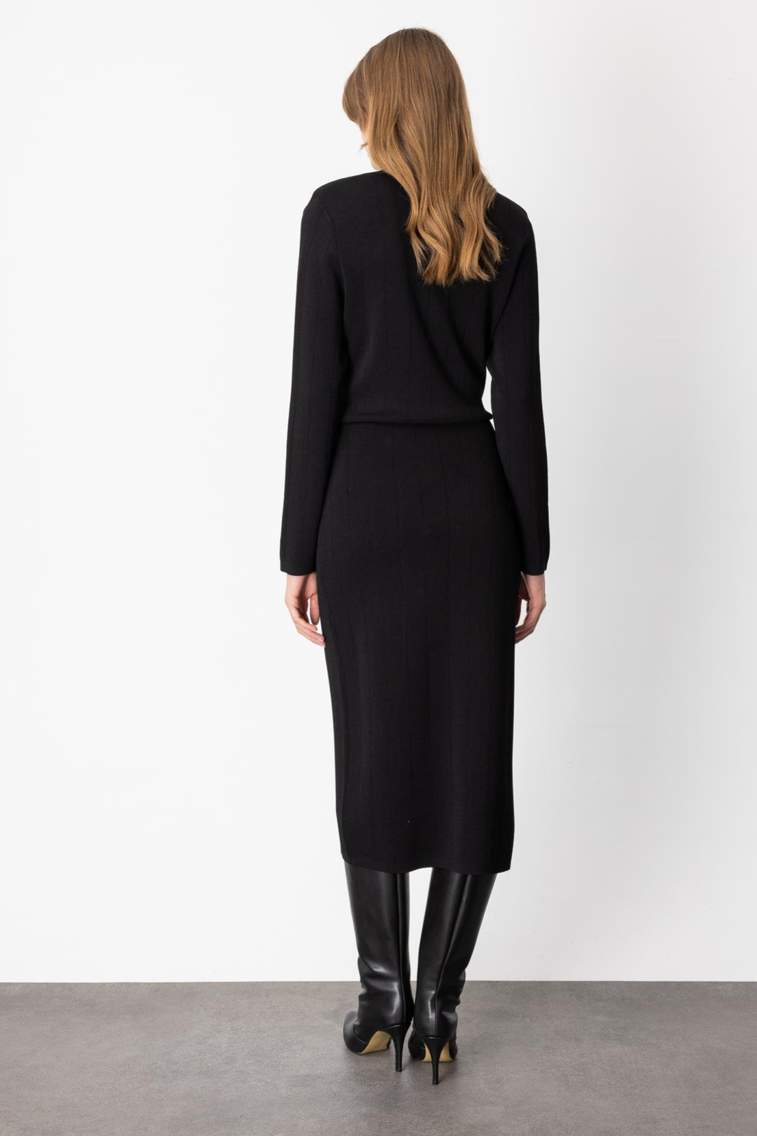 Cep Kapaklı Midi Etek SİYAH